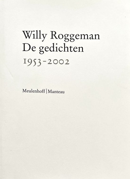 De gedichten 1953-2002