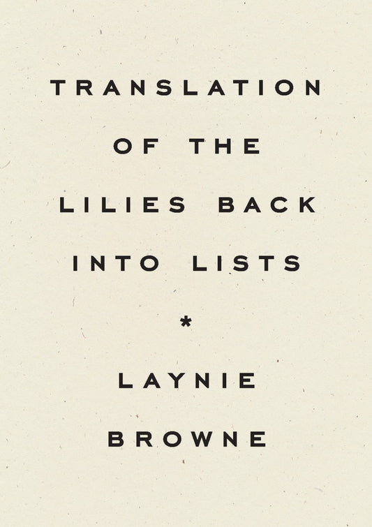 Translation of the Lilies Back Into Lists